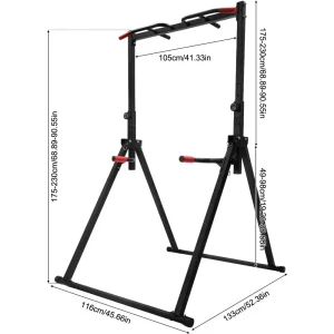 Foldable Power Station Pull-Up, dip bar