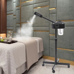 Facial Steamer for Esthetician Deep Cleaning Facial with Hot Mist Rotatable Spa